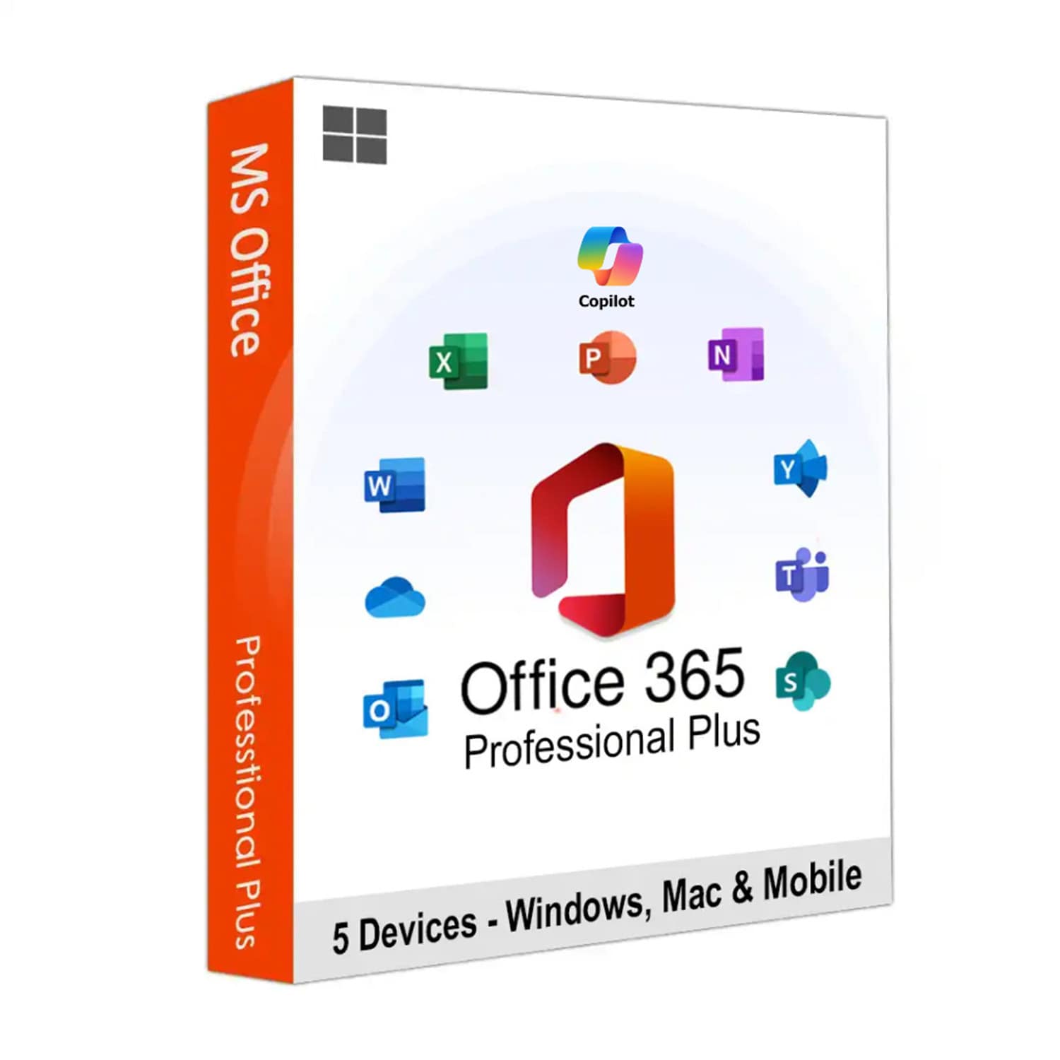 Office 365 Office 365 Professional Plus – 5 Devices PC/MAC/Mobile Lifetime Subscription - Image 1